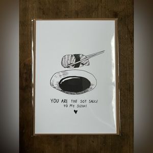 💌BUNDLE FOR DISCOUNTS💌 Wunderkid Greeting Card “Soy Sauce to My Sushi”